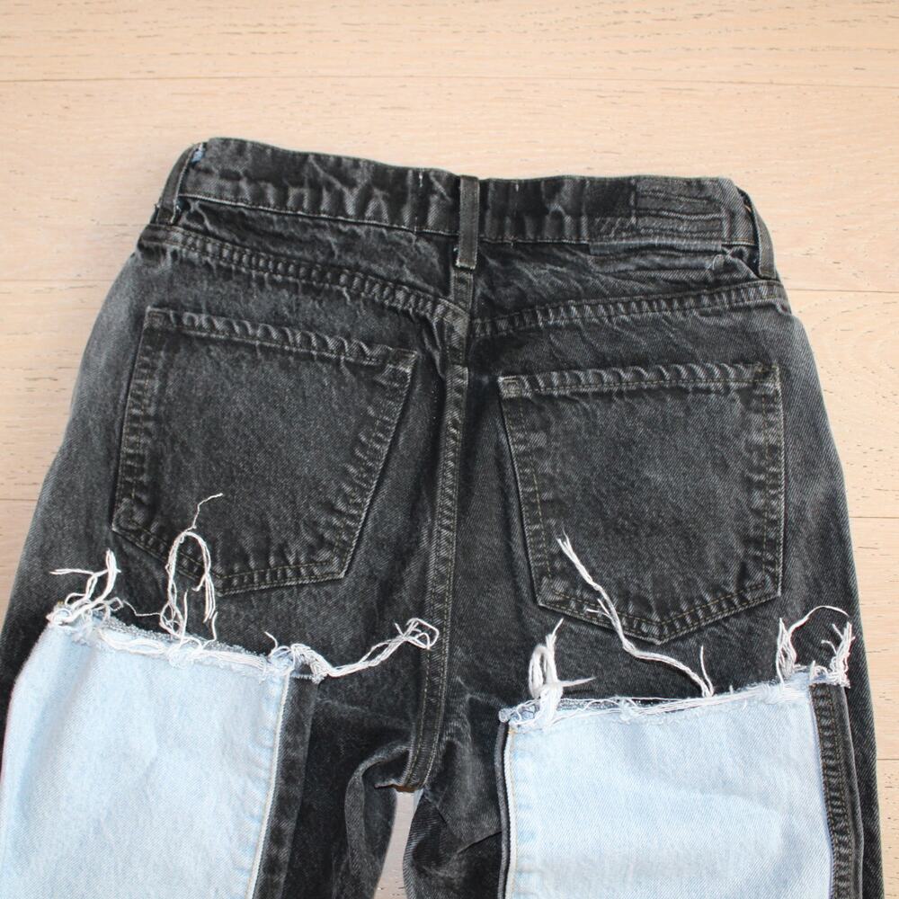 REVICE DENIM Stretch Two Tone Ex-Boyfriend Harlow Wash Celebrity High Rise | 26 - Picture 11 of 12
